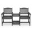 Chaise Adirondack d'extérieur en PEHD avec table double épaisseur-1959928282