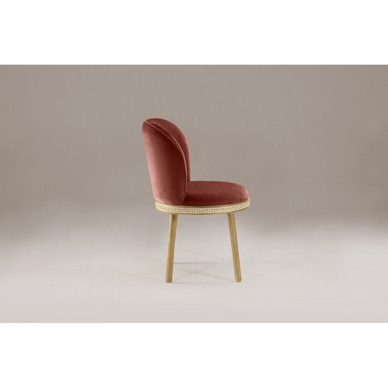 Alma Upholstered Dining Chair, Peach