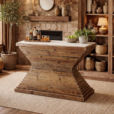 Console Summit en bois - brun naturel