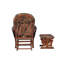 Fauteuil oscillant avec repose-pieds Dake Camouflage