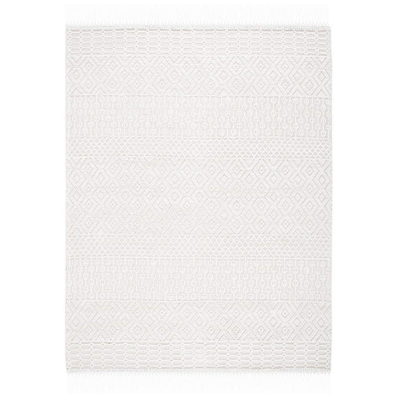 Casablanca Geometric Area Rug In Ivory, Rectangle 119.38 x 304.8cm