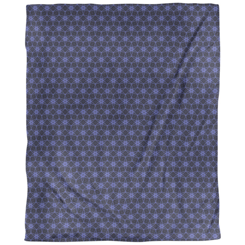Housse de couette à motif floral en vert pelouse, collection Katelyn Elizabeth - microfibre douce, Microfibre, Bleu / noir