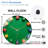 Colorful Pool Party Game Set for Family Fun Art - 12'' Modern Glass Wall Clock