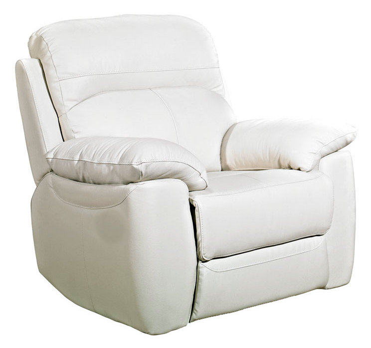 Schiavo Leather Club Chair, Ivory