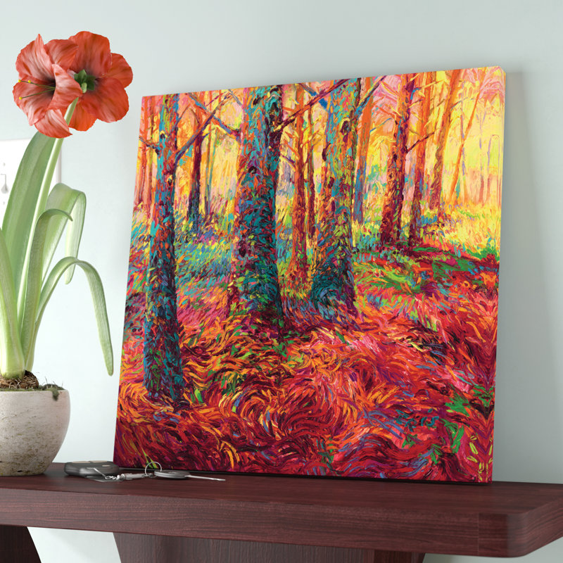 « Redwood Fall » par Iris Scott, impression, H 12 po x l 12 po x P 0,75 po, Toile tendue