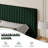 Velvet Upholstered Platform Bed Headboard and footboard with soft-padded vertical channel quilting-759721664-759721670