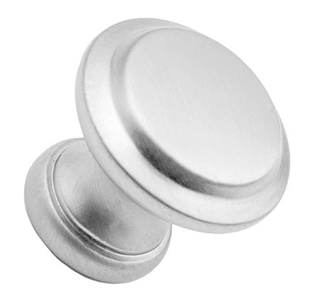 Bouton de plateau rond traditionnel en nickel satiné de 5/8 po de diamètre, Nickel satiné