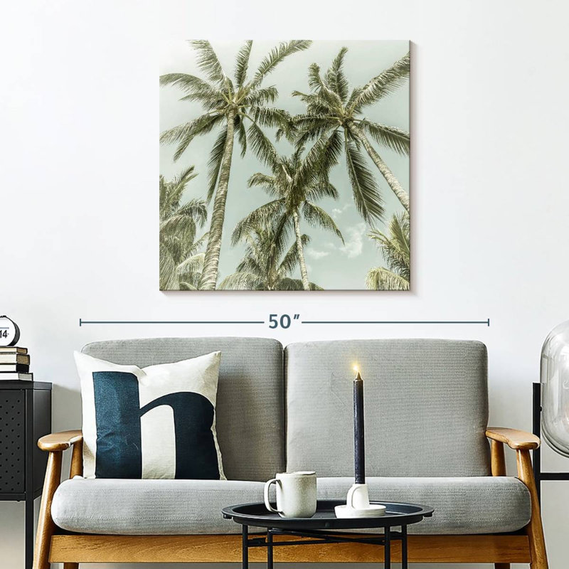 Harnek Lovely Vintage Palm Trees, 30" H x 30" W