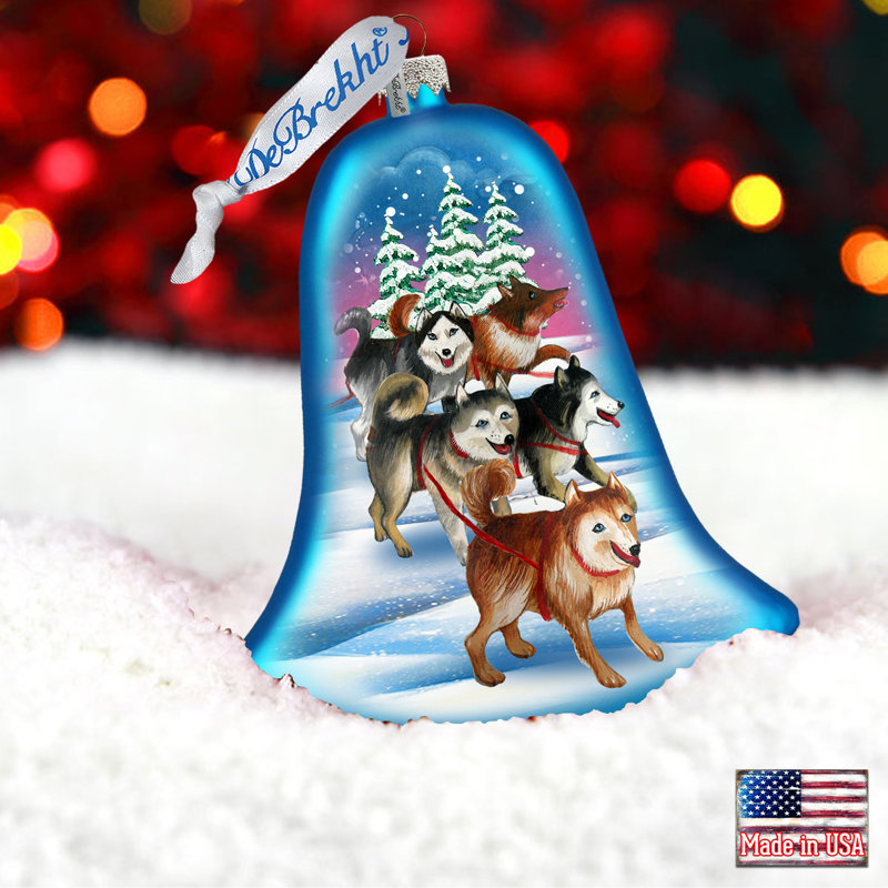3.5'' Glass Holiday Shaped Ornament