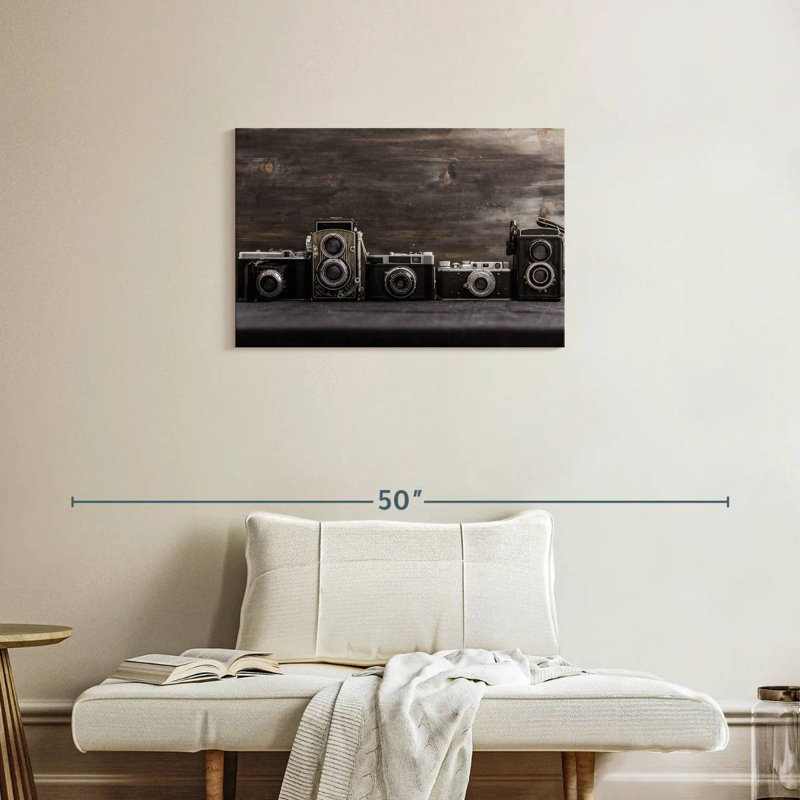 Collection d'appareils photo vintage Senne, H 20 po x l 30 po