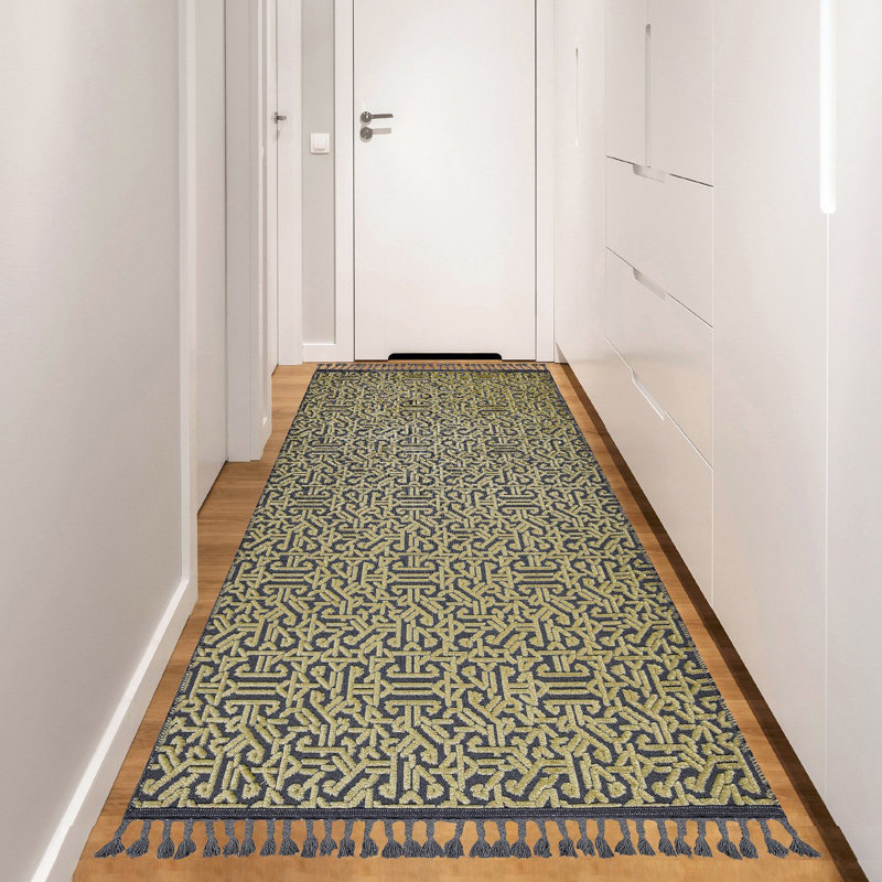 Tapis en coton tissé à la machine Swinsley, Rectangle 6 pi 7 po x 9 pi 6 po