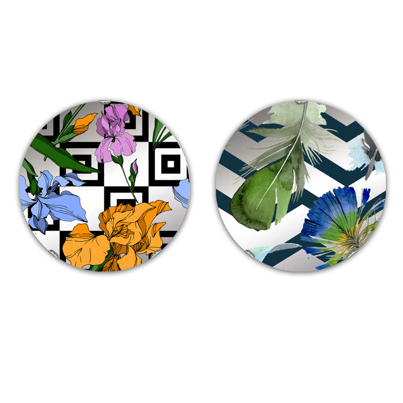 Ensemble de 2 miroirs sans cadre