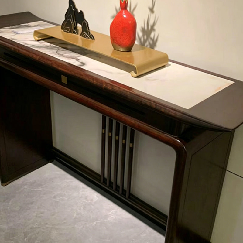 Nouvelle console de style chinois, 35.4" H x 50.4" W x 15.7" D