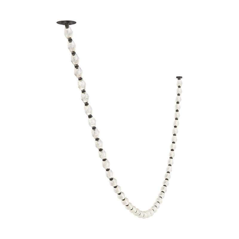 Collier 1 - Light LED Chandelier, 2700, 143.9" H x 2" W x 2" D