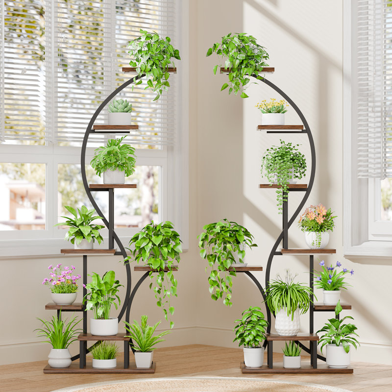 2 supports à plantes en forme d'arbre de 65 po de hauteur