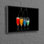 Art moderne moderne, thème de cocktail 3D coloré sur toile de coton pour décoration murale de bar ou cadeau de maison personnalisé