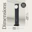 Echo III 78" Metal Floor Clock