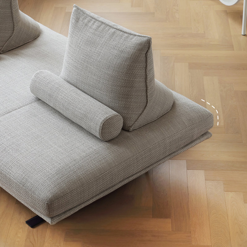 MABOLUS Armless Upholstered Loveseat | Wayfair Deals
