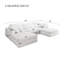 Canapé modulaire de grande taille avec 5 sièges et canapé-lit
