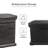 Rts Home Accents Eco Parcelwirx Vertical Large Package Delivery Box With Lift Off Lid, Black-107087242