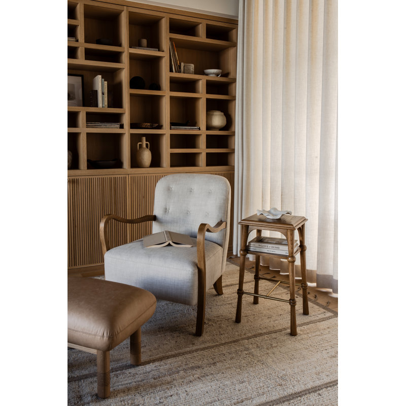Peony Side Table, Chestnut