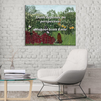 Artsy Quote "Truth depends on perspective." By Michael-Scott Earle Gallery Wrapped Canvas