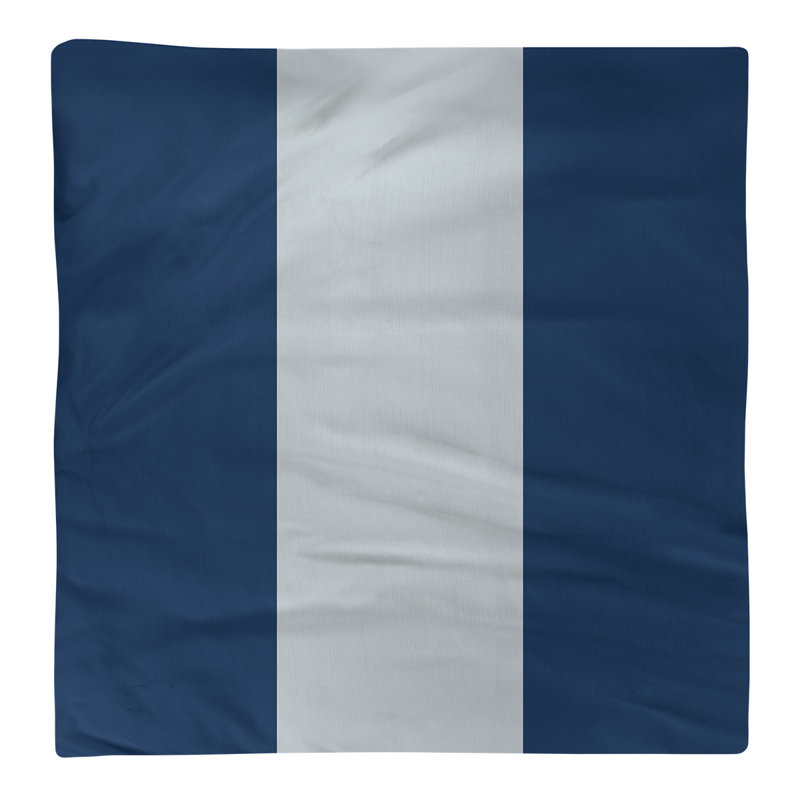Serviette de coton 22" à dîner baseball, Bleu marine / argent métallique