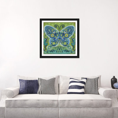 « papillon mosaïque », impression sur toile