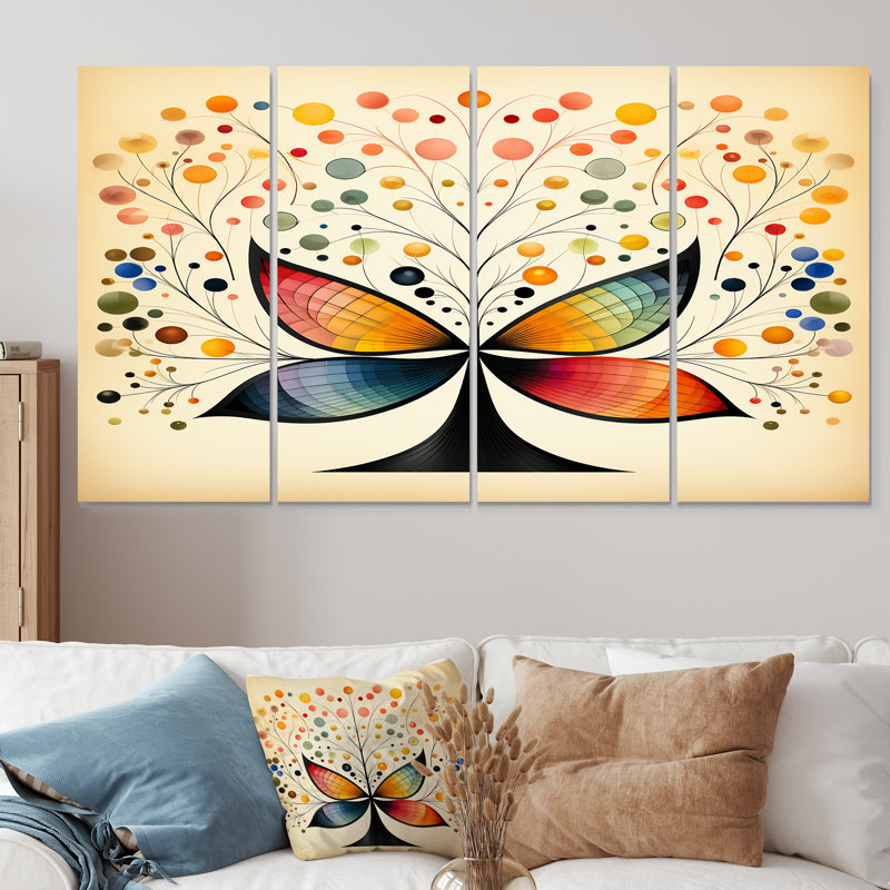 Emberton - Botanicals, ensemble de 4 décorations murales, H 28 po x l 48 po