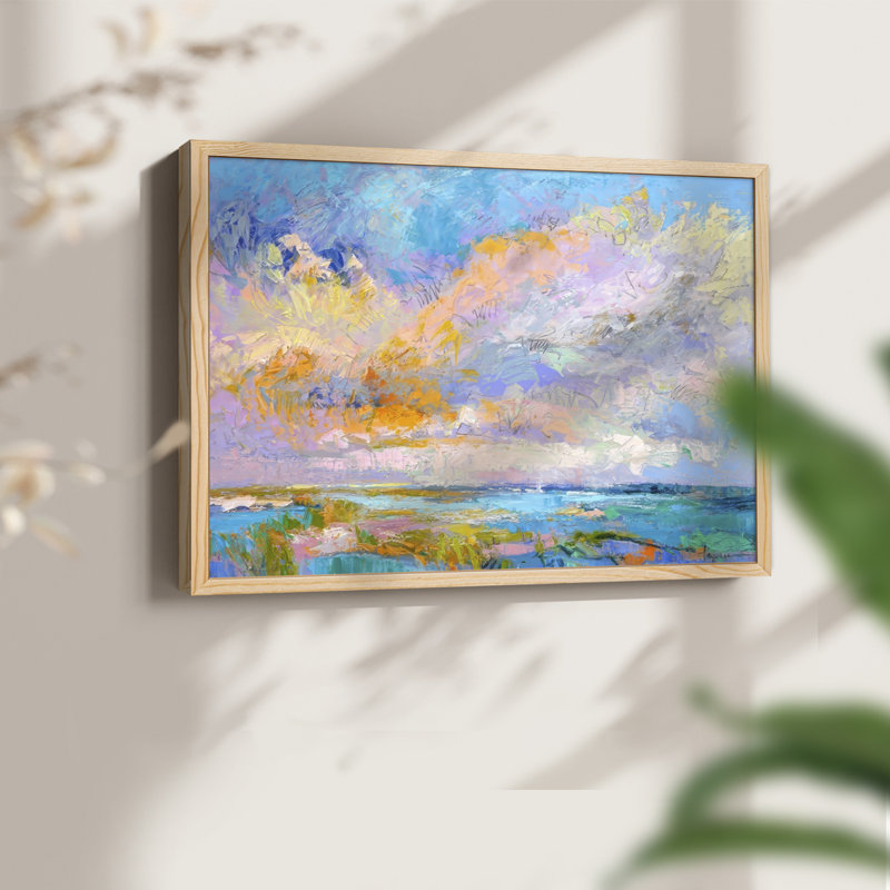 perfect Afternoon -Framed Print - Restickable, 22" H x 28" W, Natural