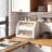 Breadbox For Kitchen Countertop Bin Bread Box Storage Airtight Container Extra Large Capacity Farmhouse Bread Box Double Layer With Diamond Pattern Windows Bread Holder Bamboo White-1243474742