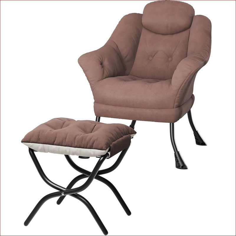 Upholstered Armchair, Brown