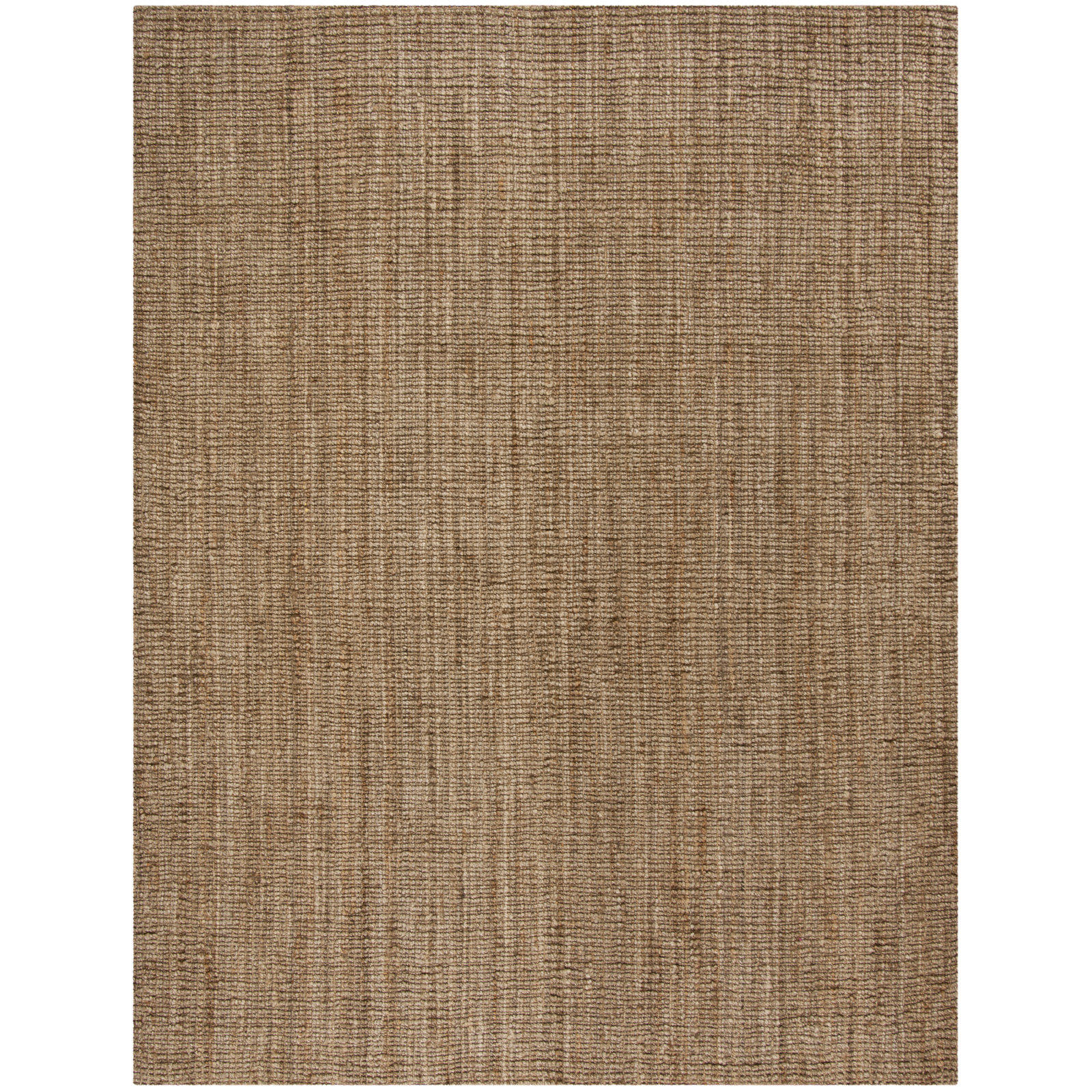 Alda Jute Natural / Gray Area Rug, Rectangle 9' x 12'