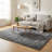 Soft Shag Area Rug for Bedroom Nursery,Gray-2094710334