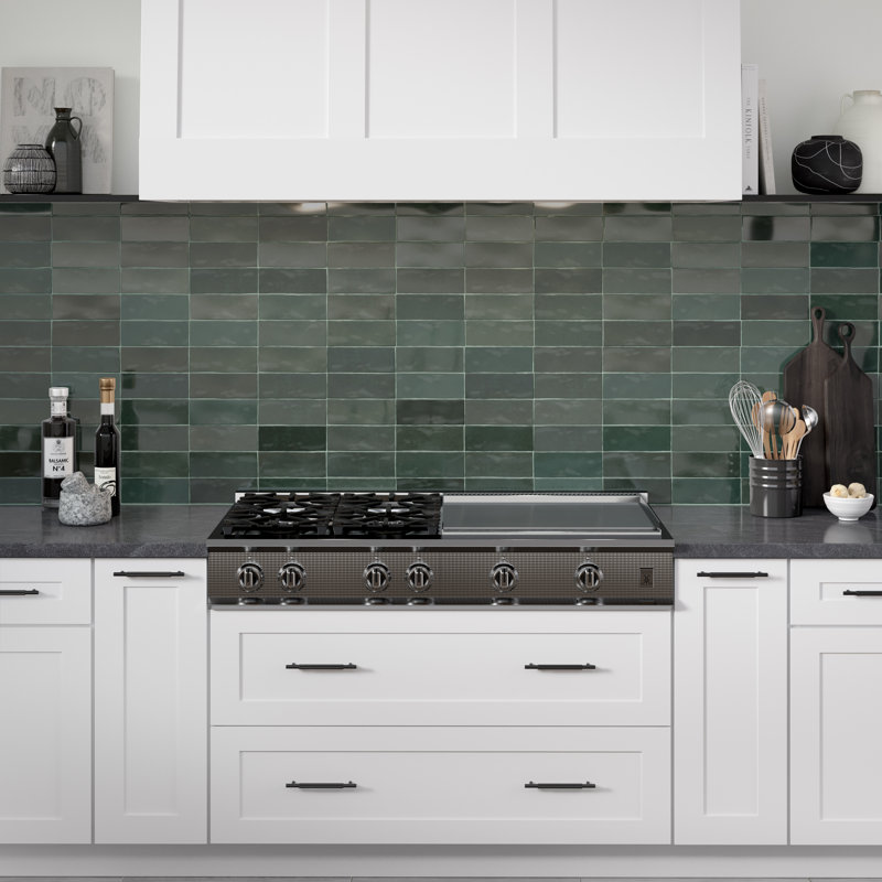 Passion 2.56 W x 7.87 L Tile, Verde
