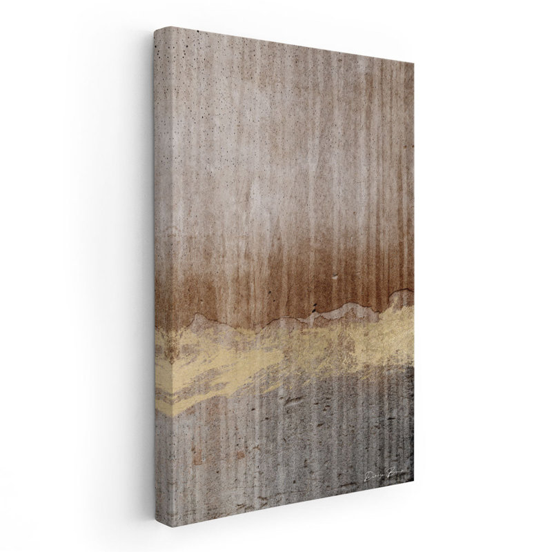 Moderne métallique - reproduction d'art sur toile, H 48 po x l 32 po