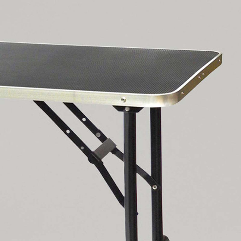 Black Foldable Pet Grooming Table with Adjustable Arm