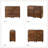 Aivery 38'' W Farmhouse 2 - Drawer Solid Wood Modular  Dresser(Set of 3)-100845479