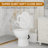 SUPERFLO Macerating Toilet System, Two Piece Upflush Toilet for Basement With AC & 4 Water Inlets