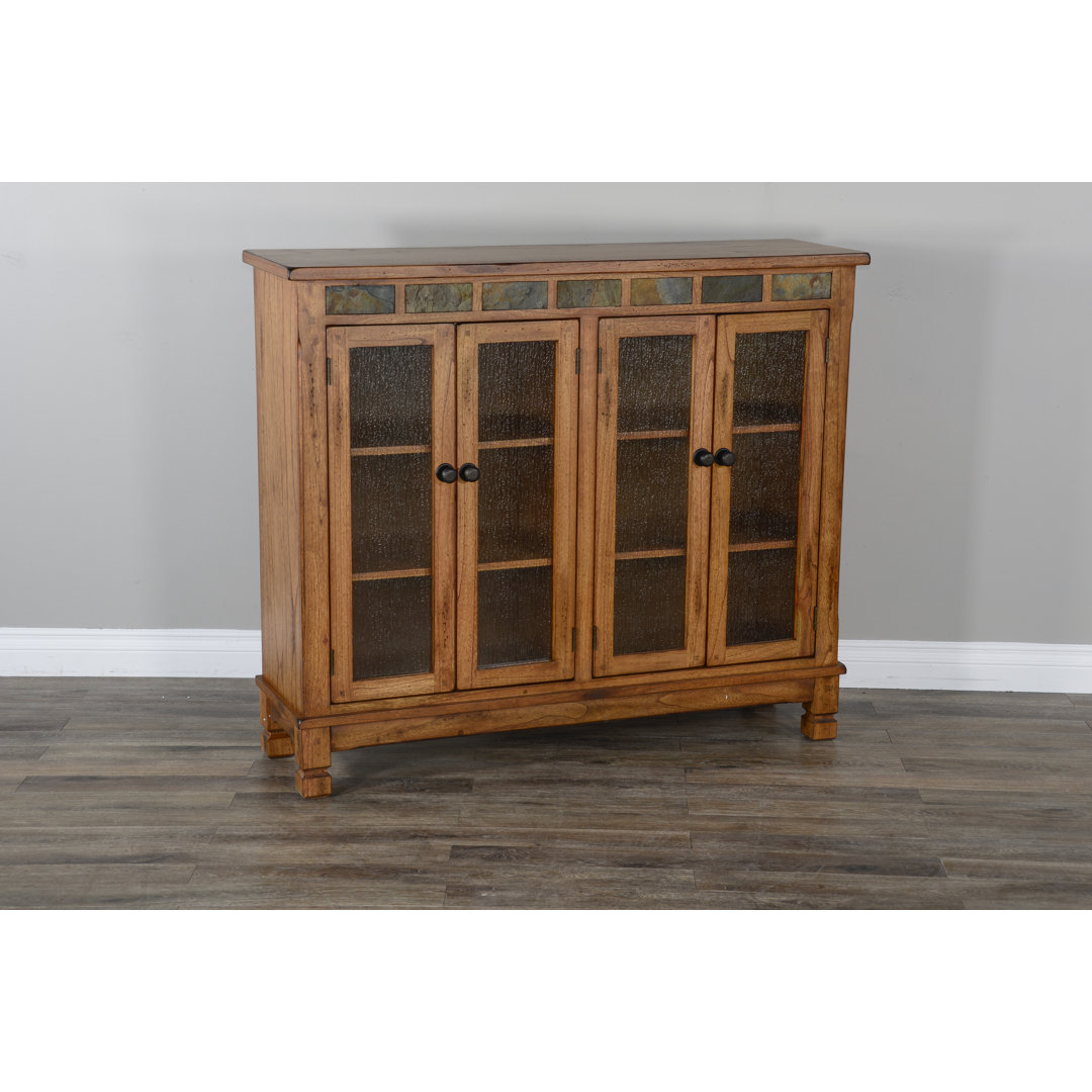 Lanaria 42" H x 49" W Standard Bookcase Union Rustic 