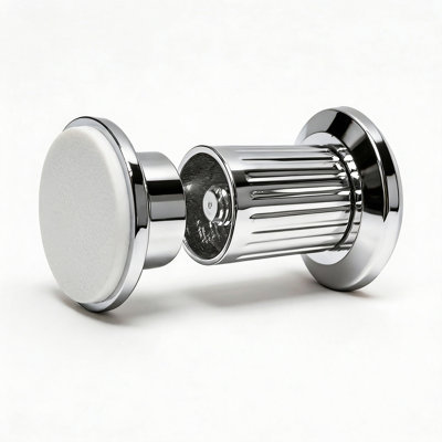 Bride de tringle de rideau de douche ajustable Jiffy, finition chromée moulée