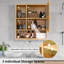 Armoire à pharmacie murale avec porte miroir et tablettes de rangement