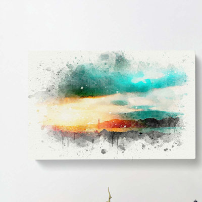San Francisco Skyline In Abstract - Wrapped Canvas