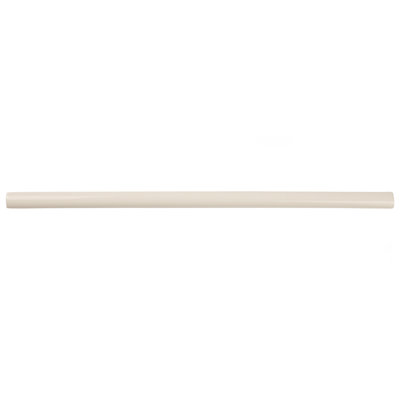 Twist 11.8" x 0.5" Glossy Ceramic Quarter Round Tile Trim in Soft Cream