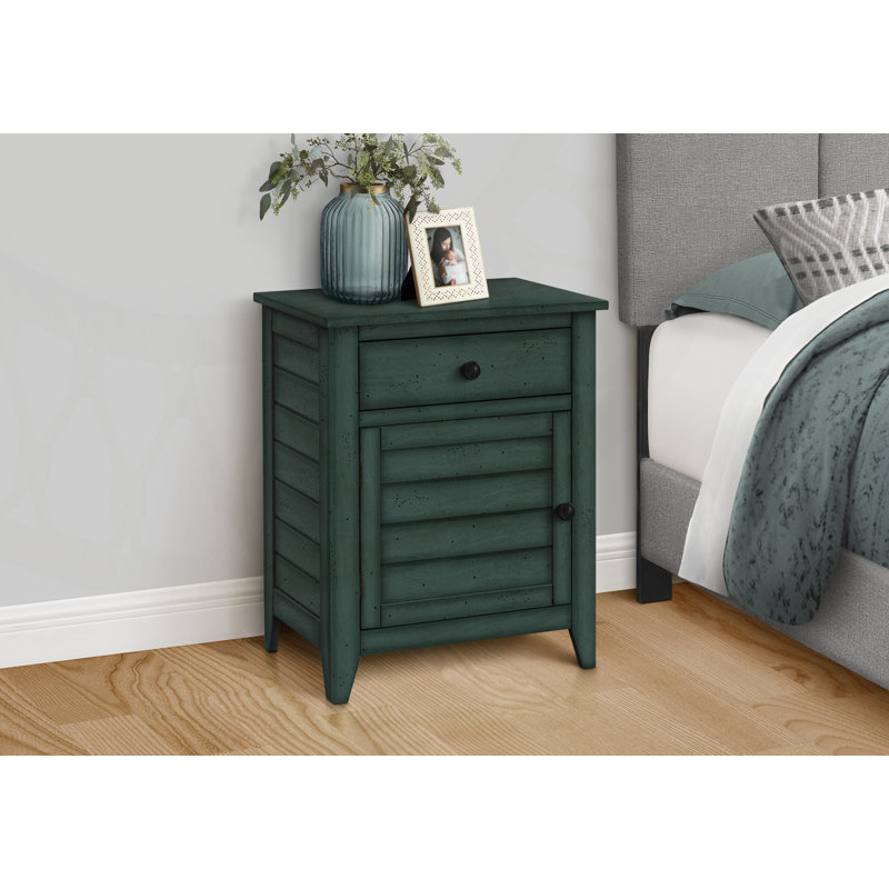 Versatile Transitional Side Table with Drawer and Cabinet for Storage