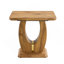 Table basse carrée en bois aggloméré à motif d'autocollants moderne et minimaliste Modern Wood