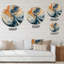 Horloge murale bleu sarcelle symphonique turquoise-93384334