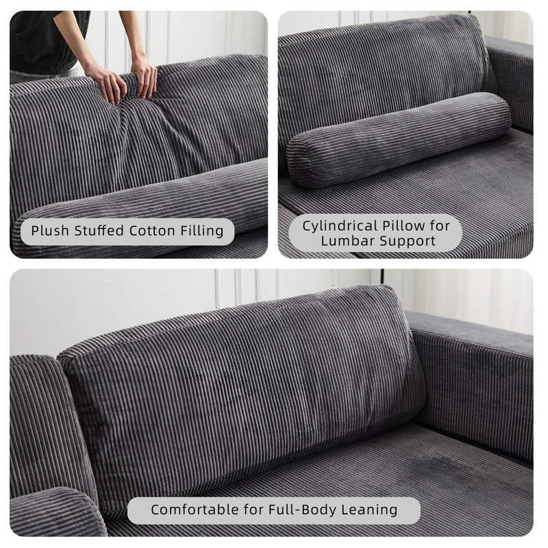 Canapé modulaire pliable Castle, DARK-GREY