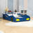 Twin Wooden Car-Shaped Bed With Storage Shelves-1628335849