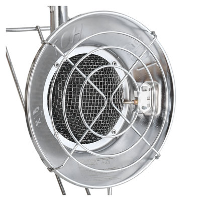 Chauffe-eau au propane 18 000 BTU avec brûleur radiant en acier inoxydable et support réglable pour le camping en plein air, la chasse et la pêche sur glace